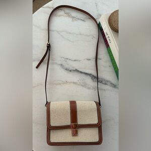 H&M Crossbody bag - light beige & brown